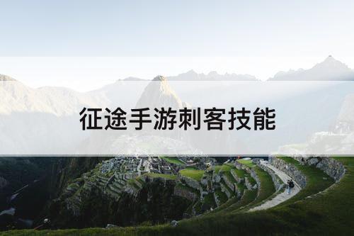 征途手游刺客技能