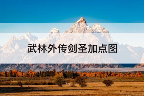 武林外传剑圣加点图