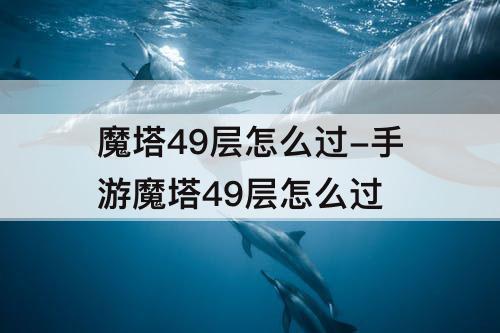 魔塔49层怎么过-手游魔塔49层怎么过