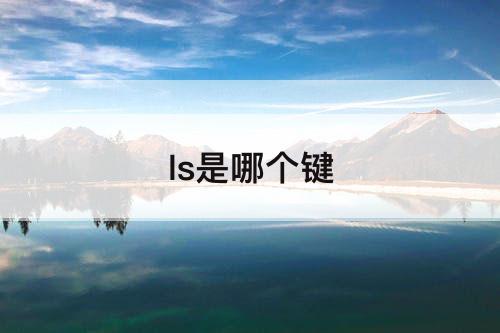 ls是哪个键