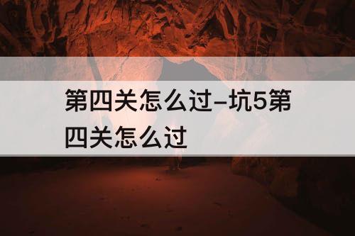 第四关怎么过-坑5第四关怎么过
