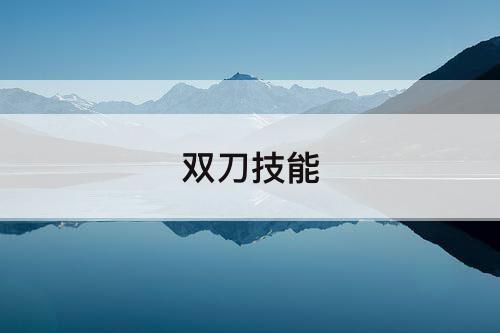 双刀技能
