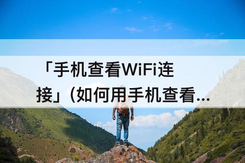 「手机查看WiFi连接」(如何用手机查看wifi连接了几个设备)