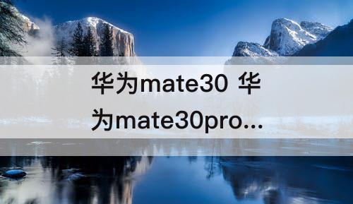 华为mate30 华为mate30pro怎么截屏的4种方法