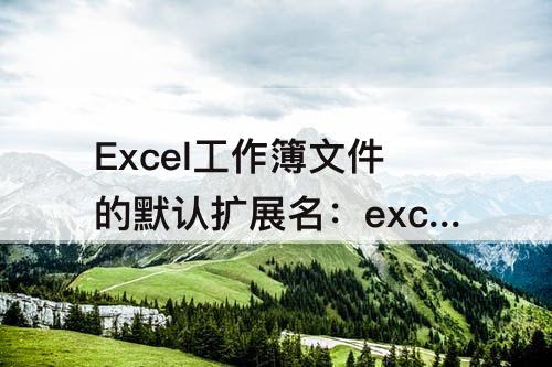 Excel工作簿文件的默认扩展名：excel工作簿文件的默认扩展名为什么