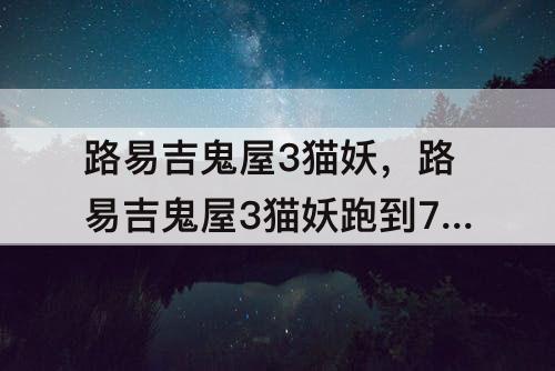 路易吉鬼屋3猫妖，路易吉鬼屋3猫妖跑到7楼了